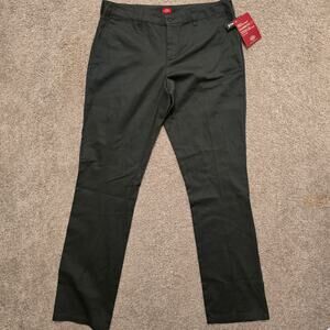 NWT Dickies Girls Stretch Pants – Classic Fit Straight Leg - Gray - Size 13